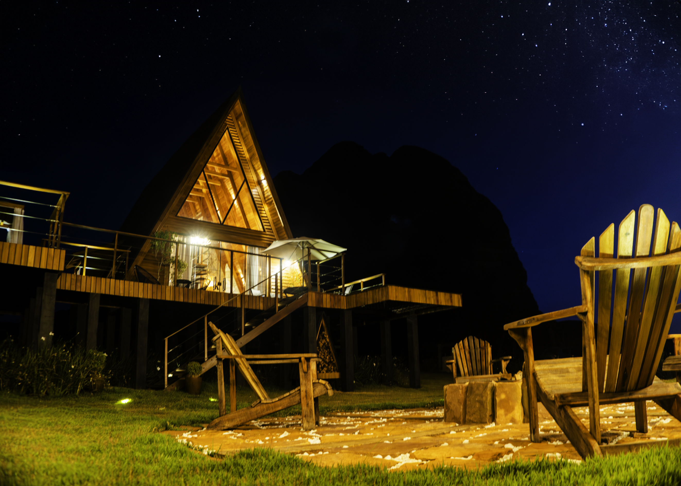 Magnífica vista noturna